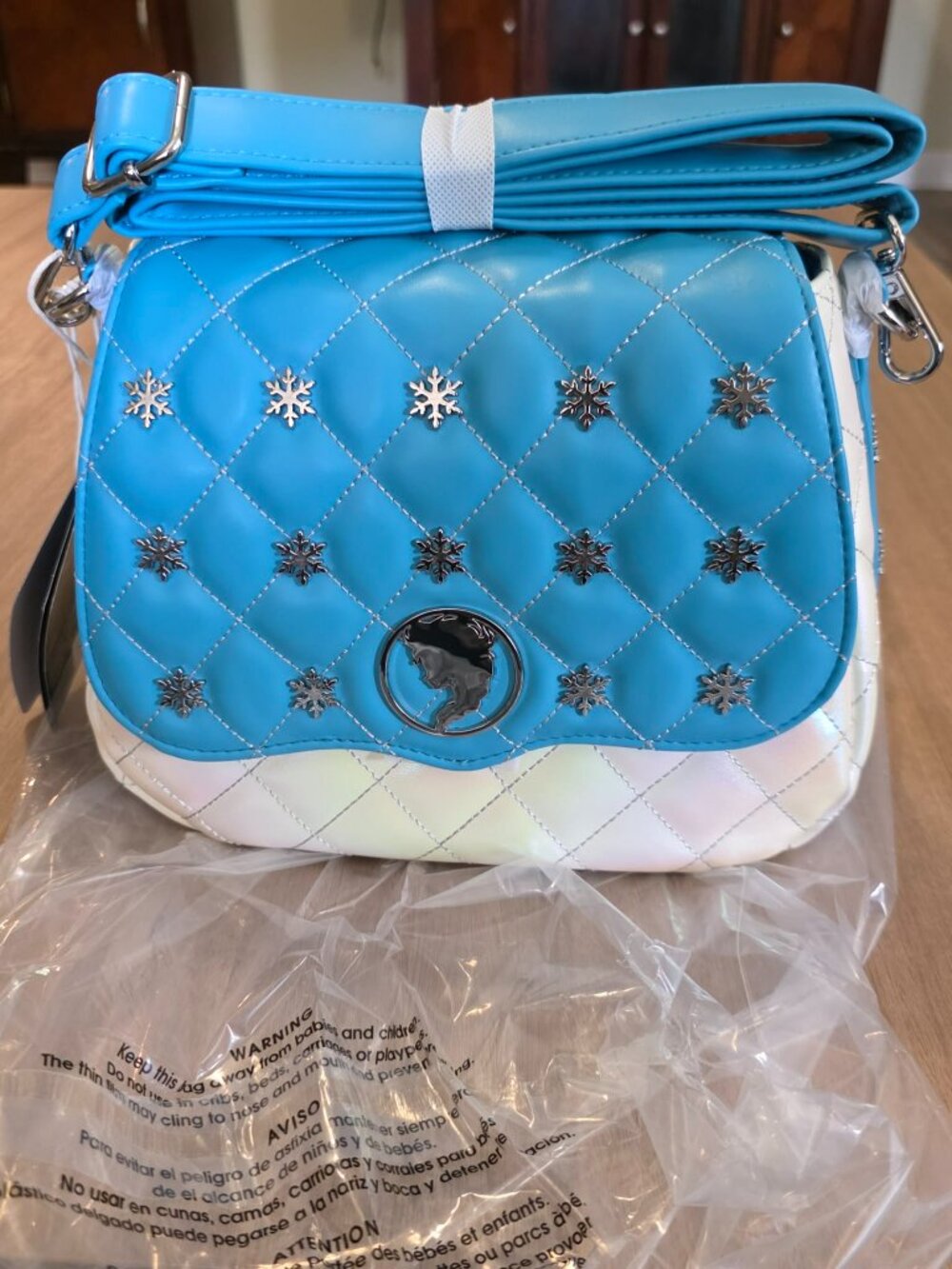 Loungefly Disney Frozen Elsa adjustable strap crossbody bag